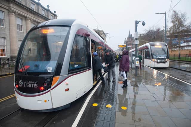 Trams could be extended in Edinburgh and re-introduced in Glasgow under the plans. Picture: Lesley Martin