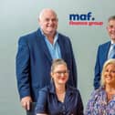From left: Dave Chapman and Nick Elder, and in front Deborah Louden and Sue Chapman of Maf Finance Group. Picture: contributed.