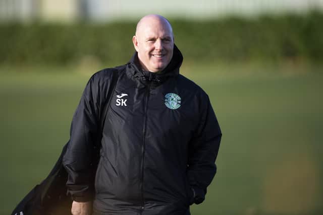 Steve Kean's side defeated Dundee at the Hibs Training Centre. Picture: SNS