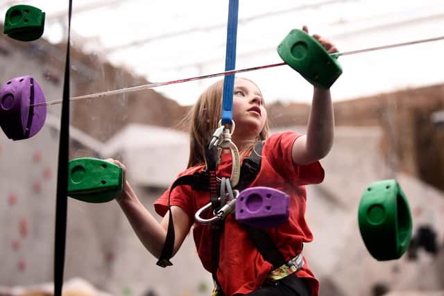 Young thrill-seekers will relish the Clip ‘n Climb challenge