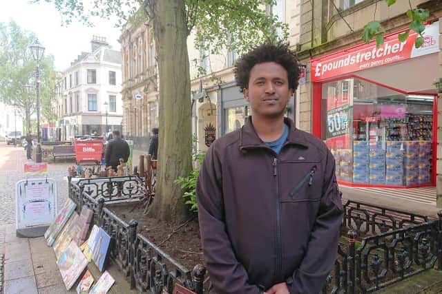 Isaias is seeking asylum in the UK but has now been waiting months in hotel accommodation