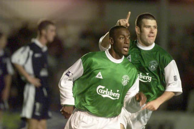 Russell Latapy was a midfield maestro at Easter Road. Picture: SNS