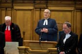 Moderator Rev Iain Greenshields is installed in a ceremony at the beginning of The General Assembly of the Church of Scotland by his predecessor Jim Wallace, Baron Wallace of Tankerness.