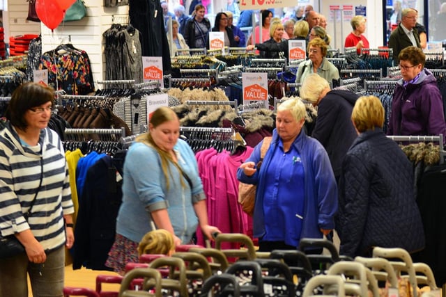 Shoppers turned out in force for the opening of TJ Hughes in 2014. Were you among them?