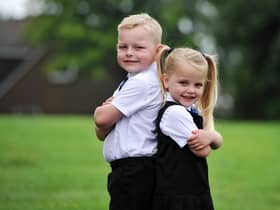 Jackson and Skye Karte started primary one together despite the fact Skye is 11 months younger