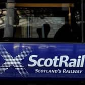 Scotrail have cancelled some services after a person was hit by a train.