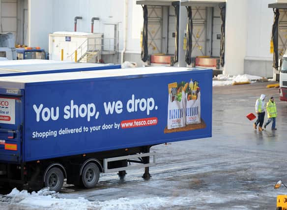 Tesco plans to cut the pay of 290 workers at its distribution centre at Livingston.  Pic Ian Rutherford