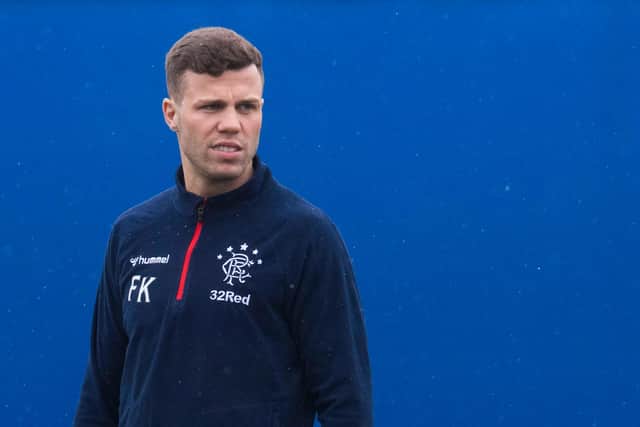 Florian Kamberi is on loan at Rangers from Hibs. Picture: SNS