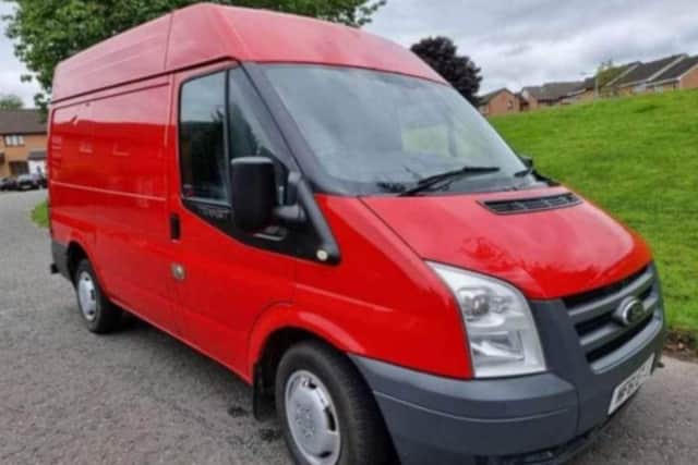 Florin's Ford Transit van was stolen at the weekend on Lanrigg Avenue in Fauldhouse