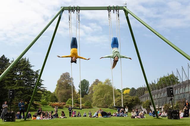 The Swings was premiered by All or Nothing at the Royal Botanic Garden. Picture: Suzanne Heffron