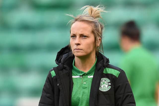 Hibernian's Joelle Murray during a UEFA Women's Champions League last 32 against Slavia Prague at Easter Road in 2019. (Photo by Ross MacDonald / SNS Group)