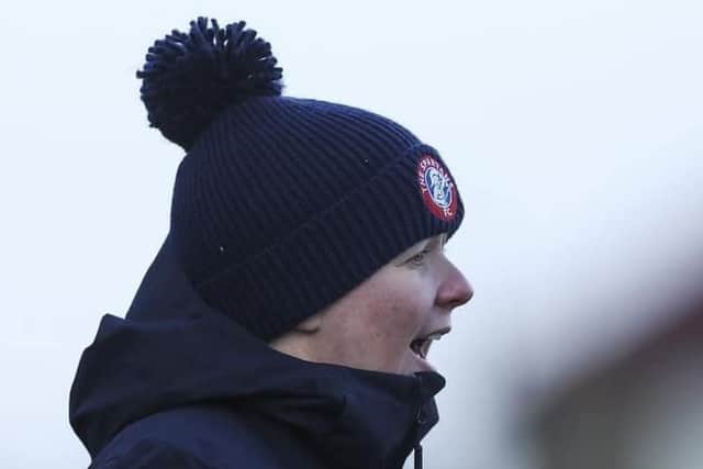 Spartans manager Debbie McCulloch was frustrated by some refereeing decisions on her 250th game in charge. Picture: Mark Brown