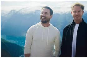 Martin Compston and Phil MacHugh in Norway (Image: BBC/Tern TV)