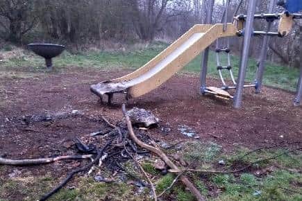 Several play parks have been damaged by deliberate fire-setting in West Lothian.