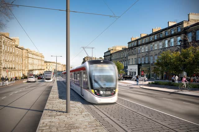 How the planned tram extension could look like at Elm Row