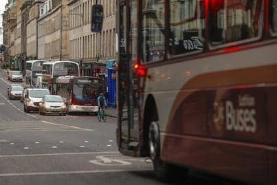 Lothian Buses has come under fire after a woman was forced to walk home alone at night