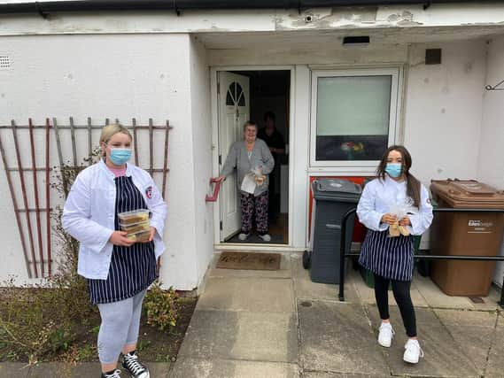 Castlebrae pupils were delivering meals in the community this week