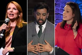 Ash Regan, Humza Yousaf and Kate Forbes will go head to head in the BBC's SNP leadership debate in Edinburgh (Photos: PA)