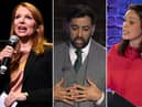 Ash Regan, Humza Yousaf and Kate Forbes will go head to head in the BBC's SNP leadership debate in Edinburgh (Photos: PA)