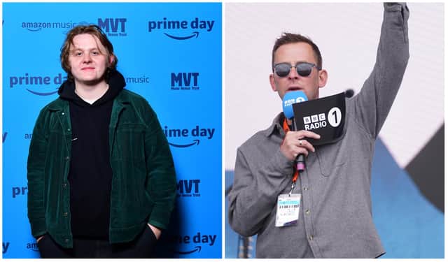 Scott Mills, right, is to leave BBC Radio 1 this summer and he roped in Lewis Capaldi, left, to break the news.
