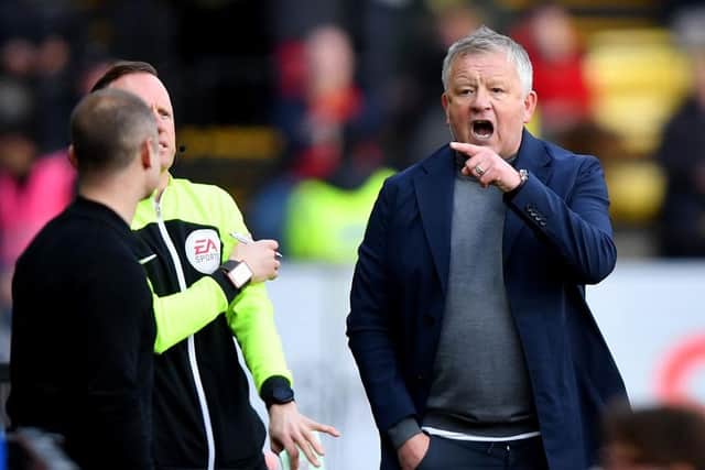 Chris Wilder is a manager known for being forthright and speaking his mind. Picture: Getty