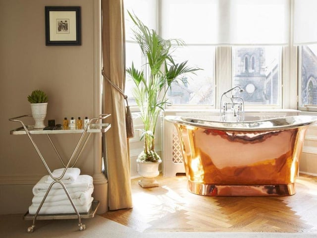 Where: The Roseate, 4 West Coates, Edinburgh EH12 5JQ. Elle says: A short drive from the city centre in the residential area of West Coates, the Roseate is a pair of Victorian villas with the proportions, gables and corniced ceilings to match.