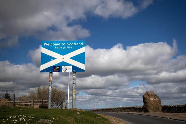 Can people travel between England and Scotland?