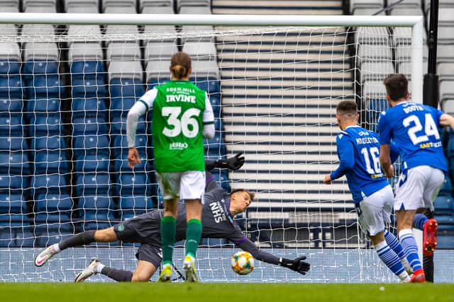 Macey saved Glenn Middleton's penalty and Chris Kane's follow-up in the Scottish Cup final