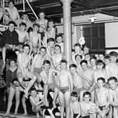 Edinburgh Battalion Boys Brigade at a Swimming Gala in Dalry Baths in April, 1963.