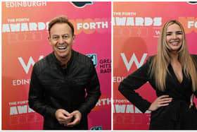 Jason Donovan, left, and Nadine Coyle, right, were both in attendance at the Forth Awards in Edinburgh: Photos: Greg Macvean and Rob McDougall