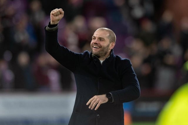 Periods as Hearts manager: 2014-2016 and 2020-2023. Win ratio: 54.31%. 126 wins from 232 games. Having played 200 games at right back for Hearts, Robbie Neilson became the club's head coach in 2014, winning the 2014-15 Scottish Championship title in his first season. After stints with Milton Keynes Dons and Dundee United, he returned as Hearts manager in 2020, leading them to the 2020-21 Scottish Championship title as champions.