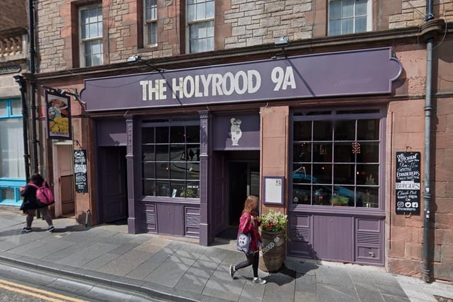 The Holyrood 9A in Edinburgh's Old Town is a cosy dog-friendly bar, which serves gourmet burgers and craft ales. One visitor described the pub as a "great place for a recharge with your dog".