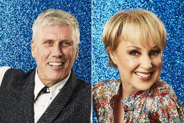 Sally Dynevor and Bez from the Happy Mondays were announced as the first two celebrity contestants for Dancing on Ice 2022 (Image credit: ITV)