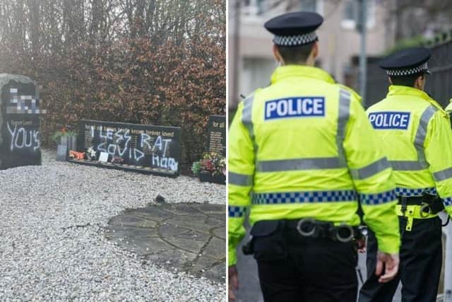 Police are making an appeal for information following the vandalism of a baby memorial in Fife.