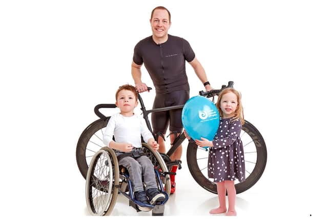 Giles Lomax, whose four-year-old children Finn and Zara suffer from Spinal Muscular Atrophy (SMA), is to cycle over 1,000 miles from Lands End to John O'Groats over ten days