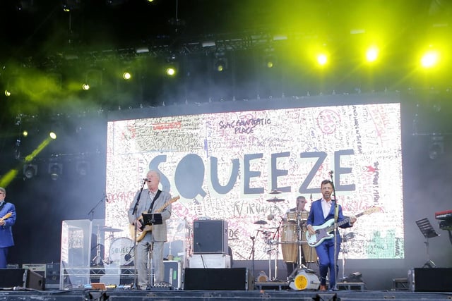 Squeeze on stage at Dalkeith Country Park. Photo by Steve Gunn.