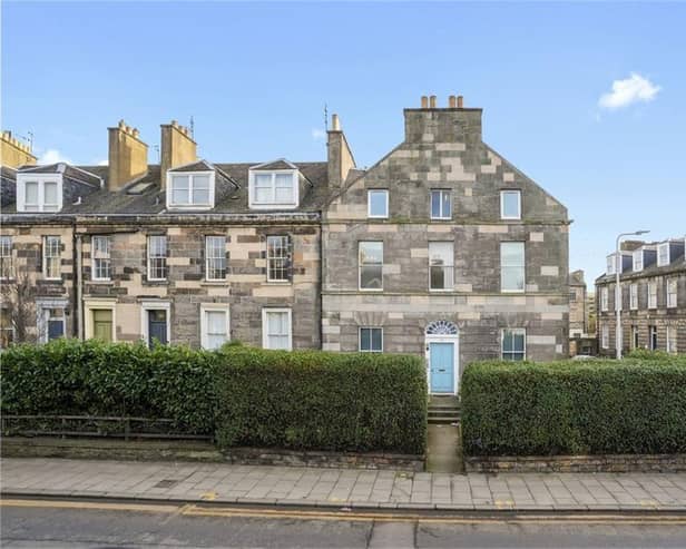 Boasting panoramic views of Edinburgh Castle and opulent period features this flat was a regional finalist for Scotland's Home of the Year in 2021