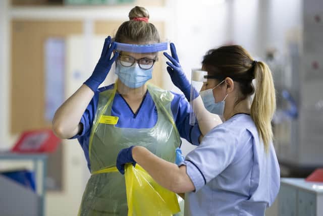Nurses at the Royal Alexandra Hospital in Paisley picture: PA/Jane Barlow
