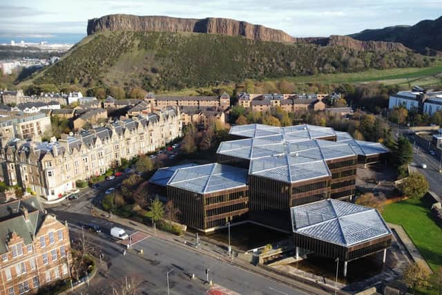 The former Scottish Widows head office near Holyrood Park is being transformed for this year's Hidden Door festival in Edinburgh.
