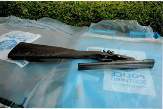 A shotgun was recovered by police in Lanarkshire. Pic: Crown Office