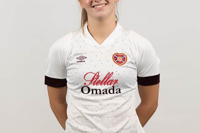 Monica Forsyth has been named Hearts Young Player of the Season. Credit: Hearts Women