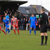 Neil Martyniuk saw his last penalty for Bonnyrigg saved. Picture: Joe Gilhooley LRPS.