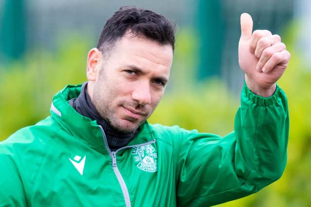Hibs goalkeeper Ofir Marciano remains Covid-free despite positive tests in Israel national team. Photo by Mark Scates/SNS Group