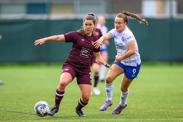 Another great summer signing, Morgan has helped to further tighten Hearts’ defence since coming in. In a demanding position, the fullback has more than met the challenges so far as she looks to fight off Addie Handley for a spot in the starting 11. Credit: (© ScottishPower Women’s Premier League | Malcolm Mackenzie)