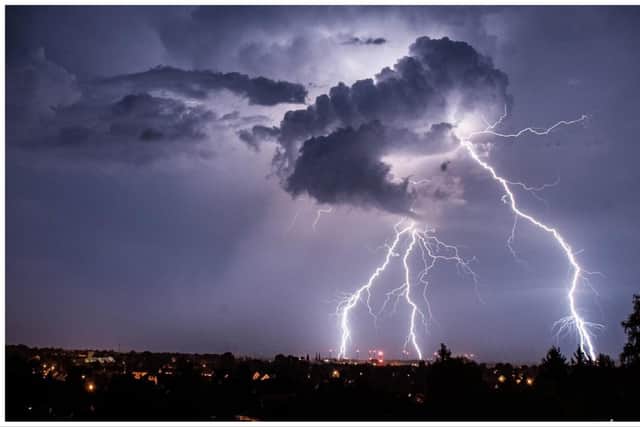 Two thunderstorms are set to strike in Edinburgh later today (July 11), according to the Met Office.