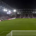 Hearts will host a European night under the lights at Tynecastle Park next month. Picture: SNS