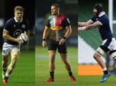 Darcy Graham, James Lang and Blade Thomson have all been called up to Scotland's starting XV to face Wales (Getty Images)
