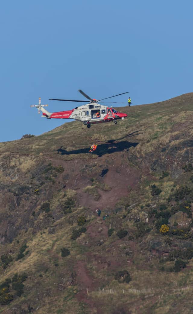 Arthur's Seat rescue. Picture: Andy Gillies