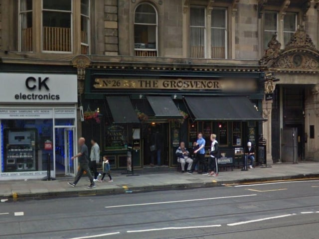 The Grosvenor, which can be found on Edinburgh's Shandwick Place, is a traditional pub offering British grub and booze. The pub has a rating of 4.2 on Google.