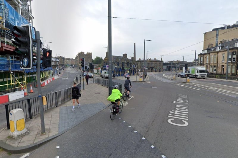 The junction near Edinburgh's busy Haymarket Station is the city's third most dangerous. Over the past five years, there have been 6 casualties caused by incidents at the junction, which connects Morrison Street, Dalry Road, Haymarket Terrace and West Maitland Street.